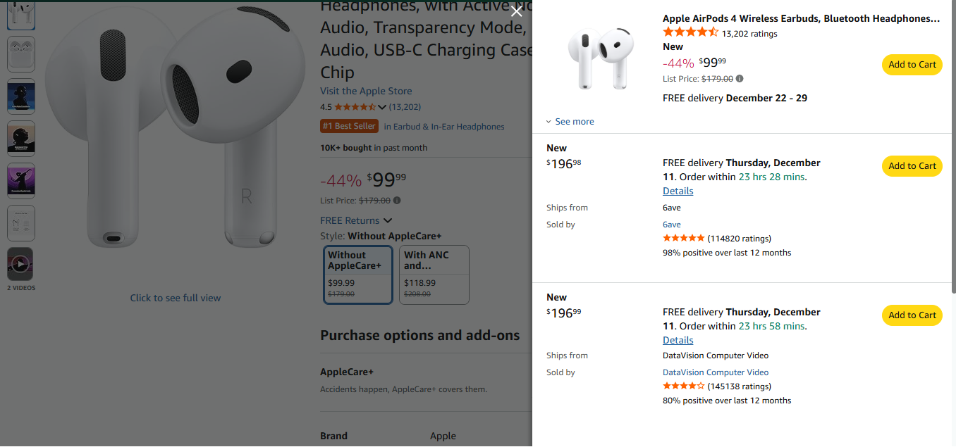 Amazon All Offers Page