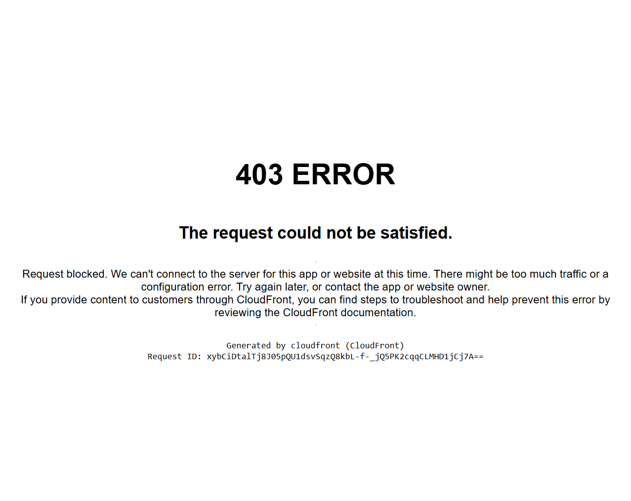 CloudFront. 403 Block. Handled.