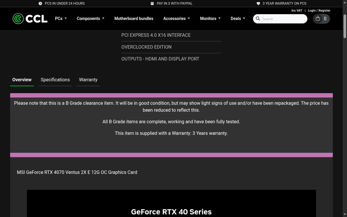CCL Computers Ltd screenshot