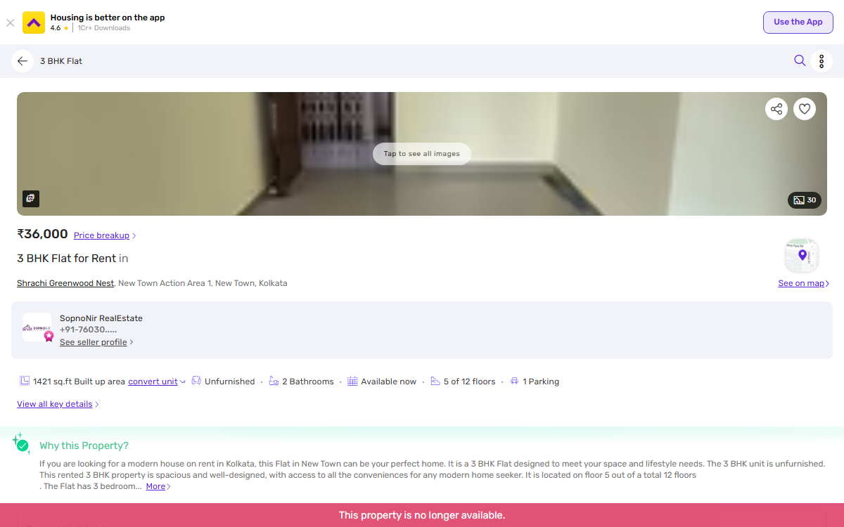 Housing.com screenshot