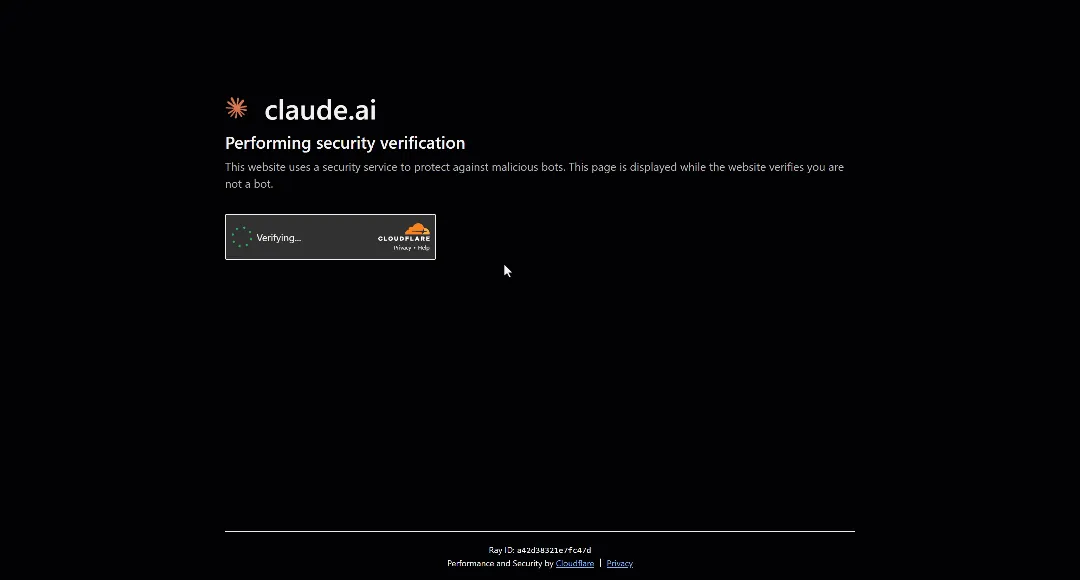 Cloudflare Turnstile verification based on a JavaScript challenge + a one-click CAPTCHA