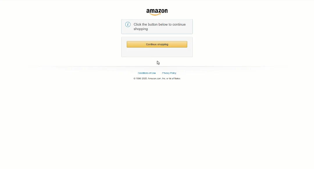 The Amazon human-verification workflow