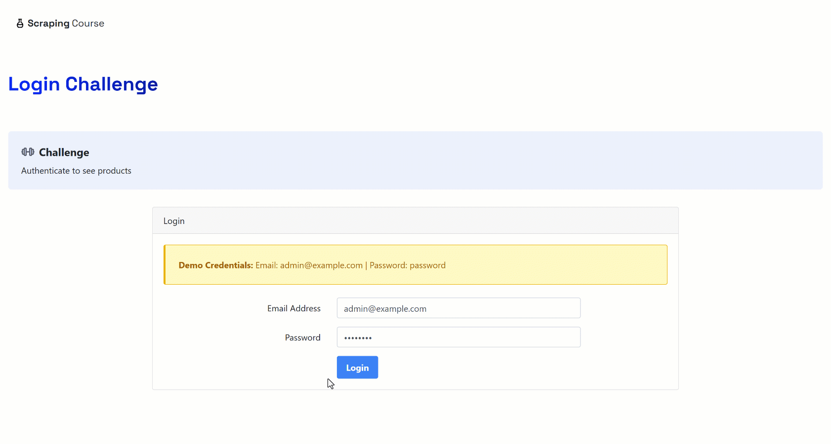 The target interaction to automate