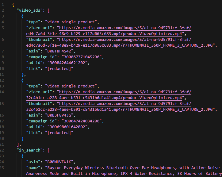 amazon sponsored products scraping