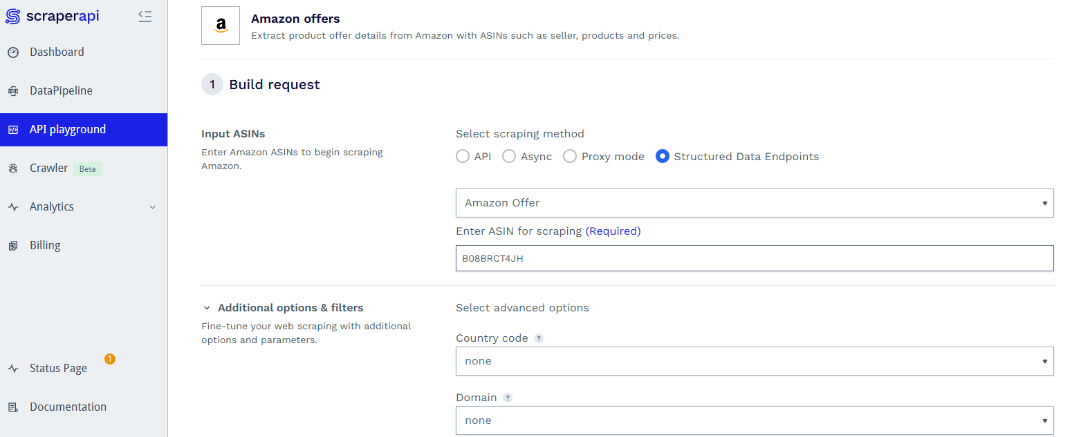 scraperapi amazon scraper