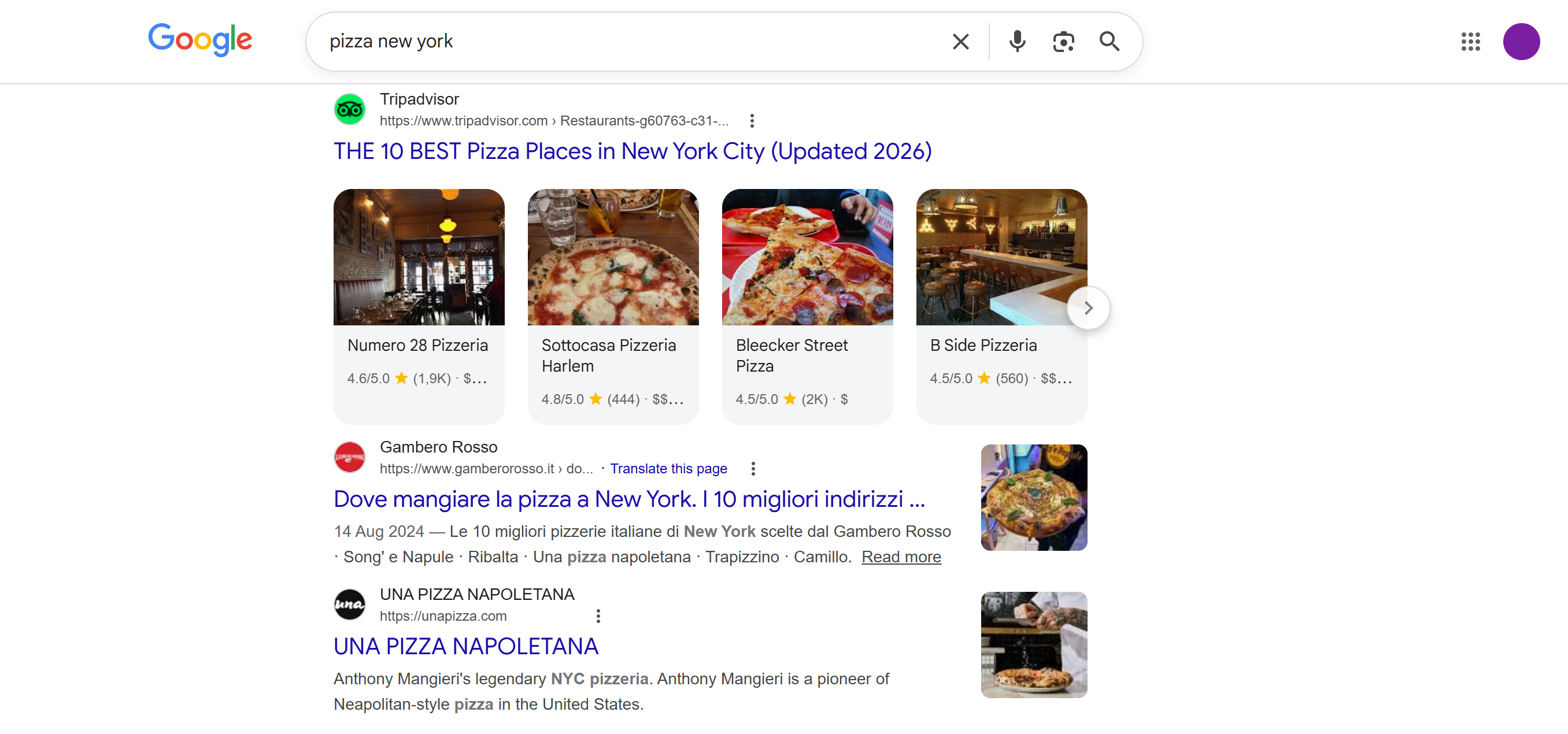 Search Results screenshot
